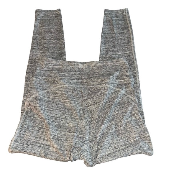 PINK Victoria’s Secret Heathered Marled Gray V-Crossover Waist Cotton Leggings - Picture 4 of 13